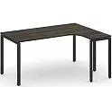 Стол письменный эргономичный Concept на П-образном металлокаркасе (правый)