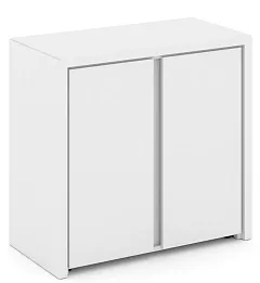 Офисный шкаф низкий широкий (2 низких фасада ЛДСП)