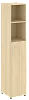 Офисный шкаф узкий полуоткрытый Л/ПР