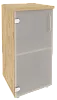 Офисный шкаф низкий узкий лев./прав.(1 низкий фасад стекло)
