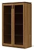 Офисный шкаф со стеклом средний закрытый