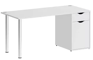 Стол компьютерный на металлокаркасе с тумбой