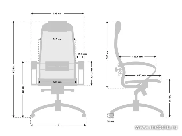 офисное кресло T-1.04