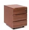 Мобильная офисная тумба с колёсиками и замком, 3 ящика