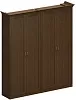 Офисный шкаф высокий закрытый с гардеробом