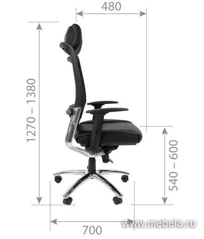 кресло CH-281A chrom