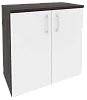 Офисный шкаф низкий широкий (2 низких фасада ЛДСП)