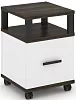 Тумба мобильная 1 распашной фасад. С надставкой.