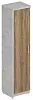 Офисный шкаф узкий закрытый, левый