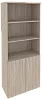 Офисный шкаф высокий широкий (2 низких фасада ЛДСП)