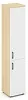 Офисный шкаф высокий узкий левый / правый (1 низкий фасад ЛДСП + 1 средний фасад ЛДСП)