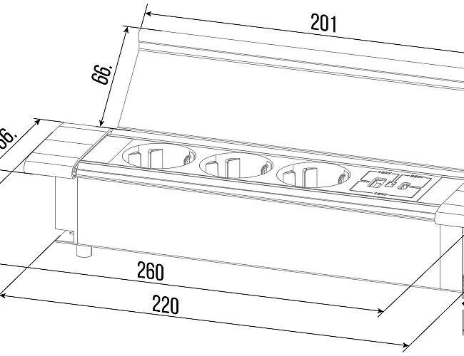 фото Блок розеток G4103Q-2AC №5