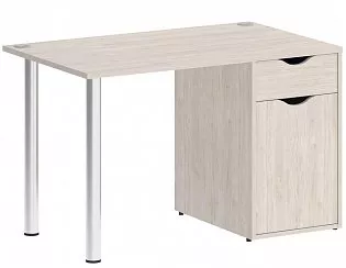 Стол компьютерный на металлокаркасе с тумбой