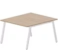 Составной Стол на 2 рабочих места (меламиновые аутлеты)