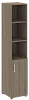 Офисный шкаф узкий полуоткрытый Л/ПР