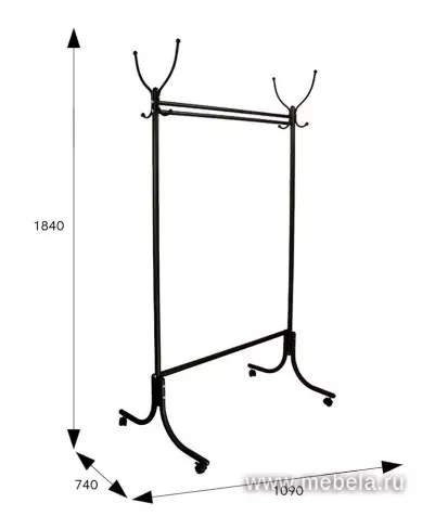 Вешалка М-13 на колесах