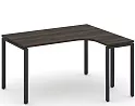 Стол письменный эргономичный Concept на П-образном металлокаркасе (правый)