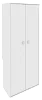 Шкаф офисный высокий для документов закрытый Style White