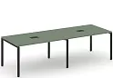Стол для переговоров на металлокаркасе (2 столешницы)