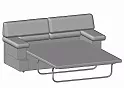 Диван трехместный раскладной