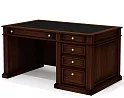Стол руководителя однотумбовый, с центральным лотком (правый)