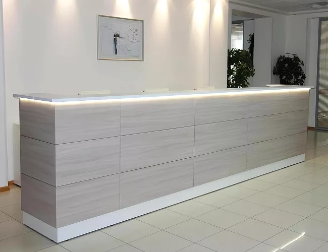 фото стойка ресепшн Steel №4