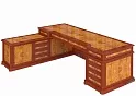 Стол руководителя 10 ящ. левый