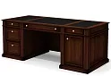 Стол руководителя двухтумбовый, с центральным лотком
