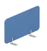 Экран настольный торцевой финальный (ткань, алюминиевый кант) для столов гл.68см