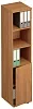 Офисный шкаф для документов узкий открытый