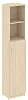 Офисный шкаф узкий полуоткрытый, Л/Пр.