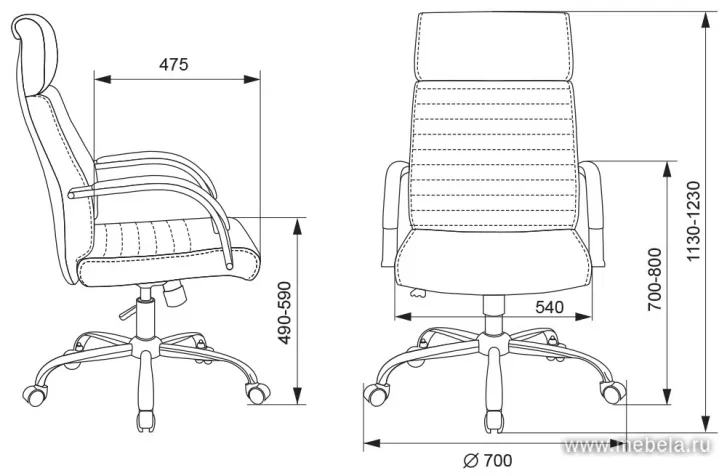 кресло T-8010N/SL