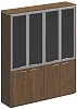Офисный шкаф для документов со стеклянными дверями
