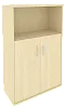 Офисный шкаф средний широкий (2 низкие двери ЛДСП)