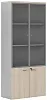 Офисный шкаф комбинированный алюм.