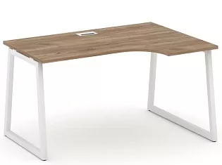 Стол рабочий эргономичный на T1-образных опорах 40х40 (Левый/Правый)