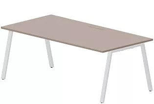 Стол рабочий на металлокаркасе (А-опоры / меламиновый аутлет)
