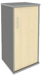 Офисный шкаф узкий низкий закрытый, Л/Пр.