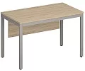 Стол письменный на металлокаркасе с экраном ДСП