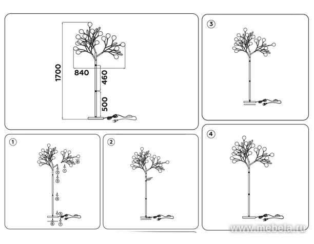 Торшер напольный TR3029