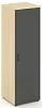 Гардероб узкий глубокий универсальный, задняя стенка ЛДСП