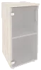 Офисный шкаф низкий узкий лев./прав.(1 низкий фасад стекло)
