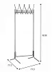 Вешалка напольная М 1Н