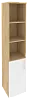 Офисный шкаф высокий узкий лев./прав. (1 низкий фасад ЛДСП)