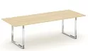 Стол переговорный на металлокаркасе на О-образных опорах (нерж.сталь)