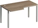 Стол эргономичный левый на металлокаркасе