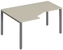 Стол эргономичный Trend на П-образном металлокаркасе, левый