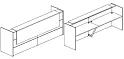 Стойка ресепшен прямая №8