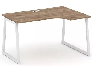 Стол рабочий эргономичный на T1-образных опорах 40х40 (Левый/Правый)