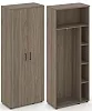 Гардероб широкий неглубокий, задняя стенка ЛДСП